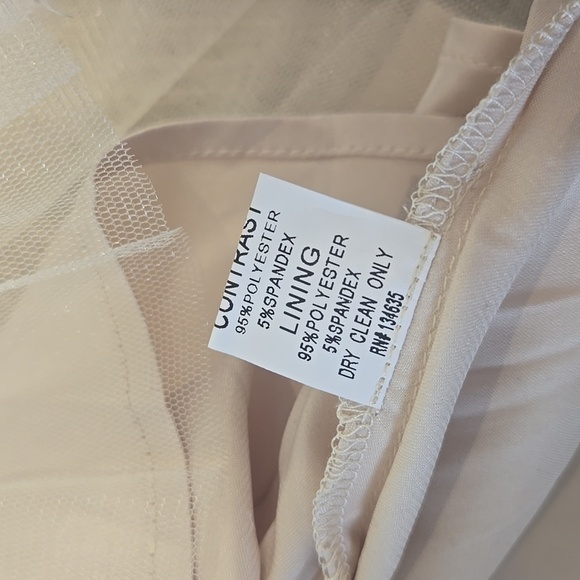 NWT Modcloth Minuet Ivory Tulle Sequin Dress, Size Large - Picture 13 of 15